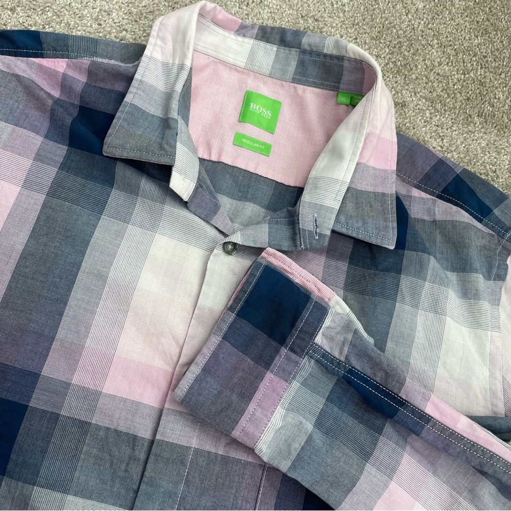 Hugo Boss Plaid Button Down